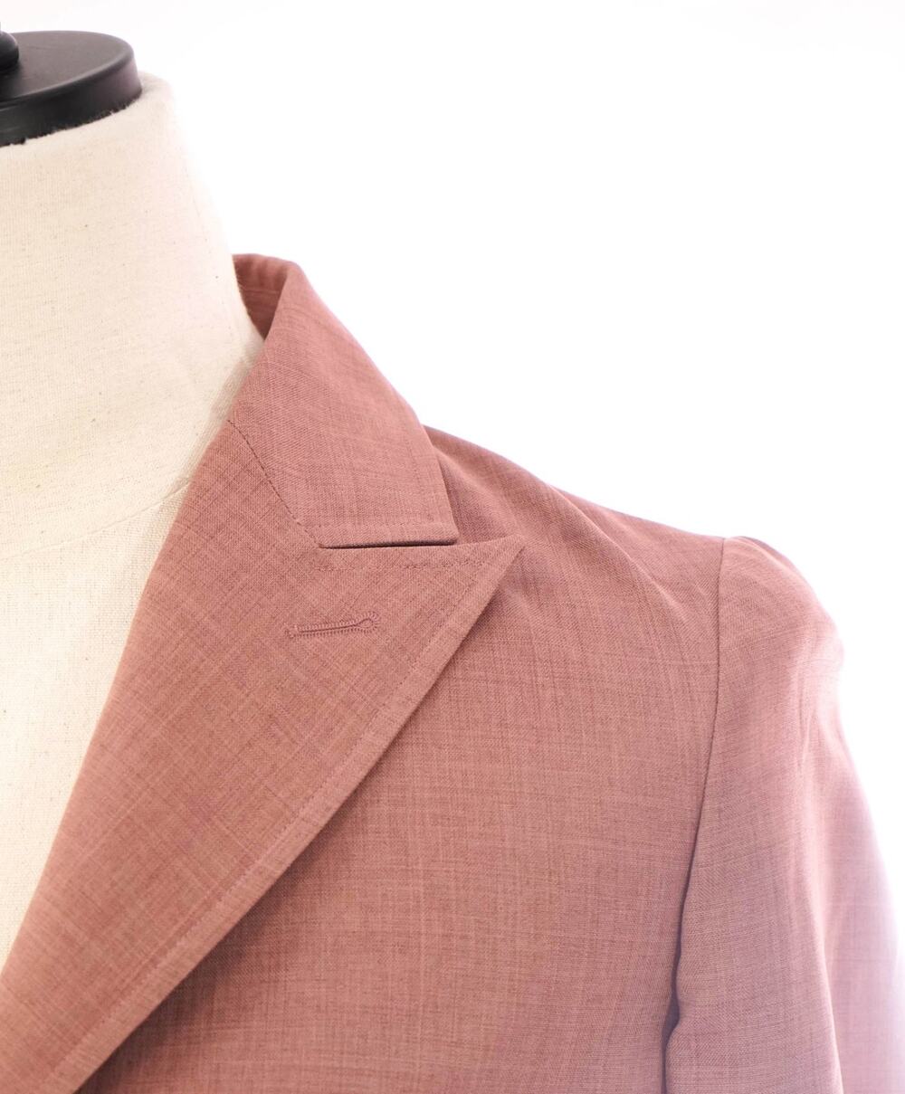 $1,195 ELEVENTY - Pink Peak Lapel Blazer - 2 US (40EU)